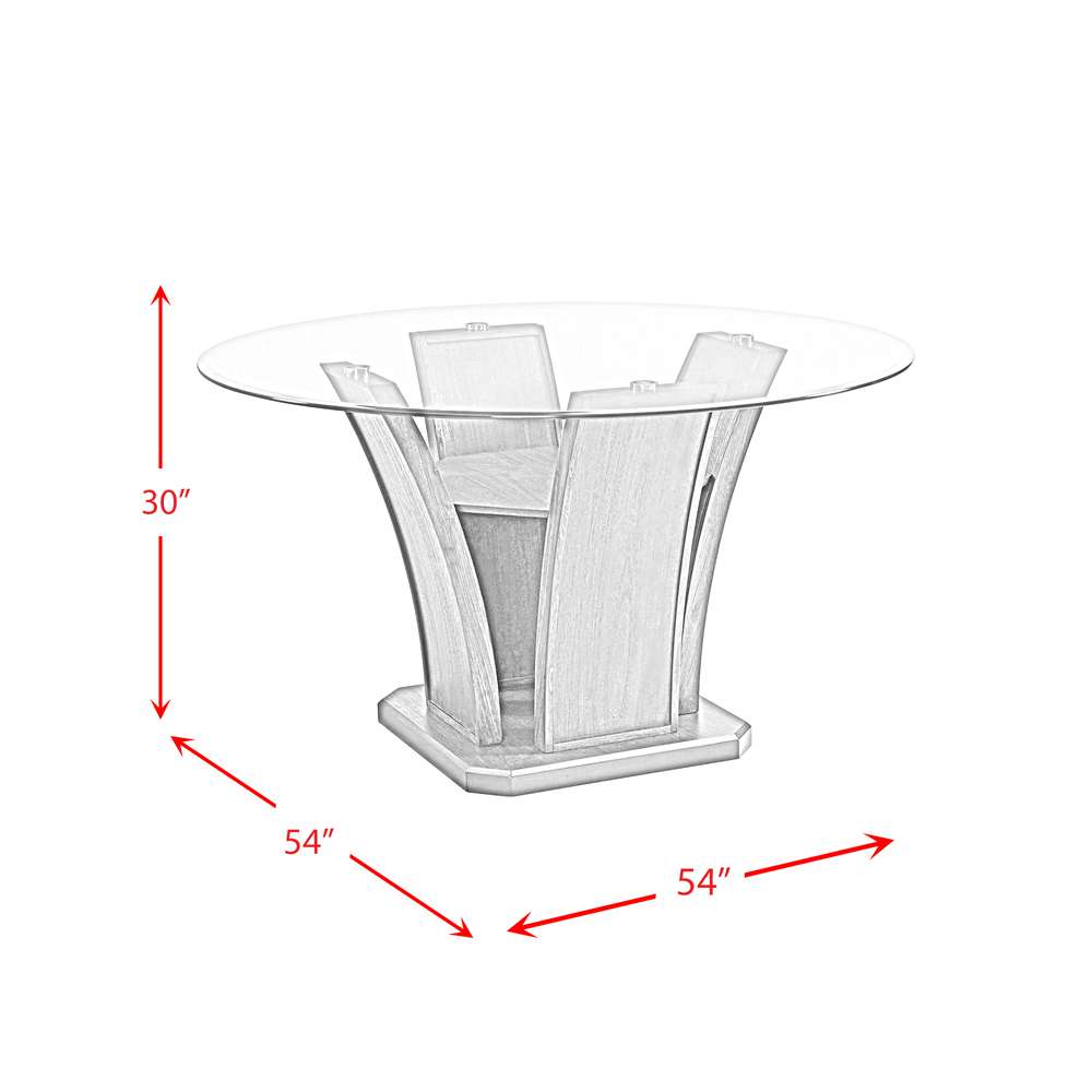 Picket House Furnishings - Simms Round Dining Table in Grey - DPR300RDTTB veiw 7