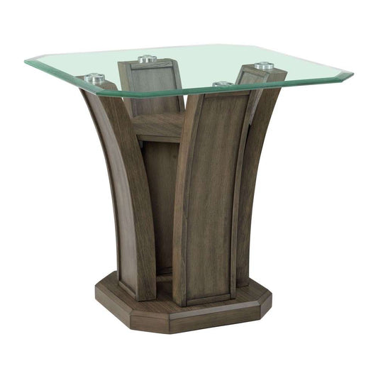 Picket House Furnishings - Simms Square End Table in Grey - TPR350ET veiw 1