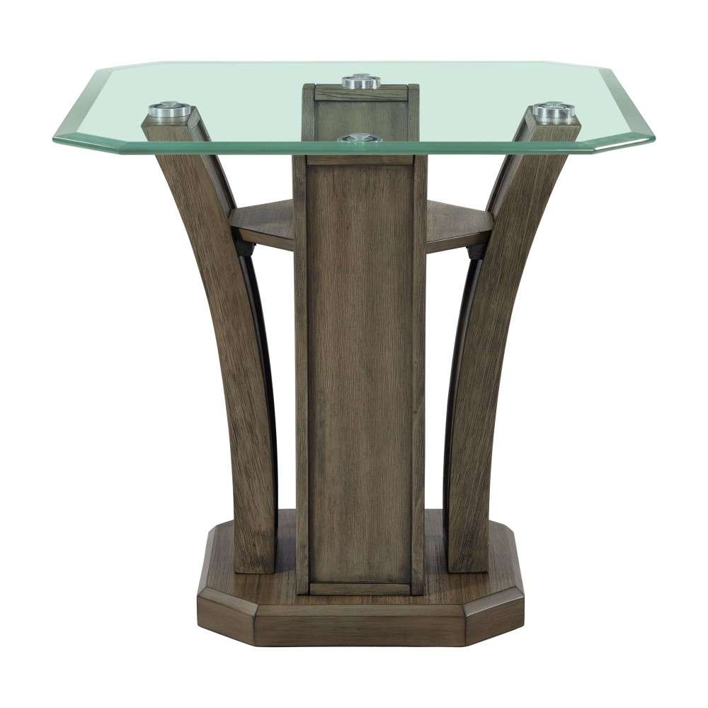Picket House Furnishings - Simms Square End Table in Grey - TPR350ET veiw 3