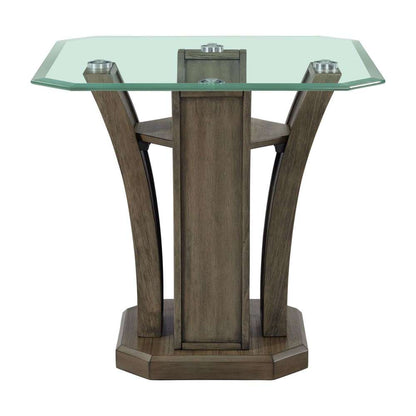 Picket House Furnishings - Simms Square End Table in Grey - TPR350ET veiw 3