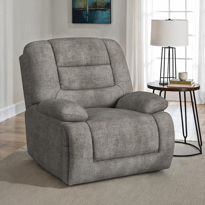 Picket House Furnishings -  Snyder P3 Recliner W/Heat Massage, zero gravity, memory foam in Amount Grey - U-17750-11582-105PPP view 5