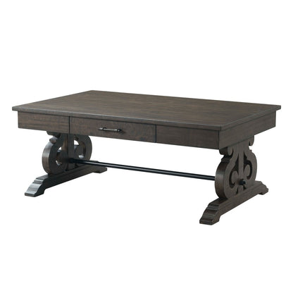 Picket House Furnishings - Stanford 2Pc Occasional Set Coffee And End Table in Smokey Walnut - TST1002PC veiw 2