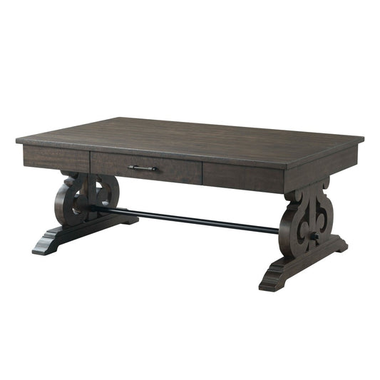 Picket House Furnishings - Stanford 2Pc Occasional Set Coffee And End Table in Smokey Walnut - TST1002PC veiw 2