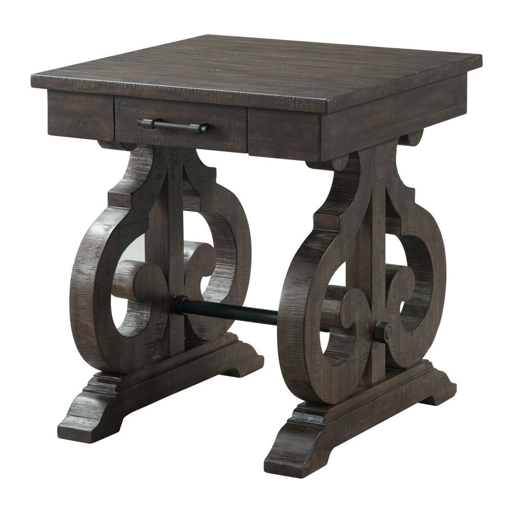 Picket House Furnishings - Stanford 2Pc Occasional Set Coffee And End Table in Smokey Walnut - TST1002PC veiw 4