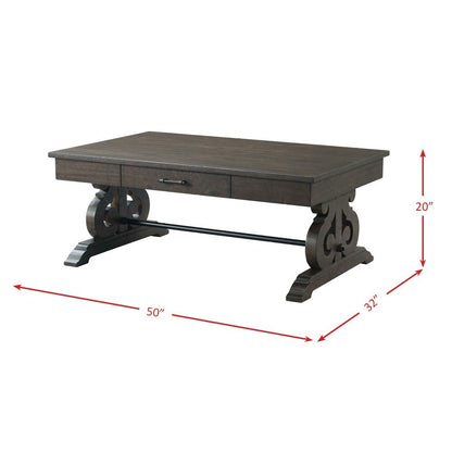 Picket House Furnishings - Stanford 2Pc Occasional Set Coffee And End Table in Smokey Walnut - TST1002PC veiw 8
