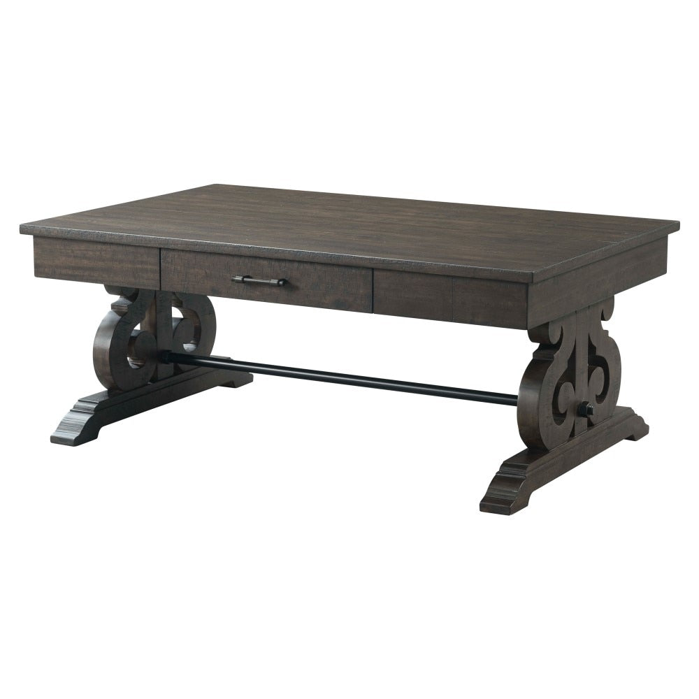 Picket House Furnishings - Stanford 3Pc Occasional Set Coffee And 2 End Tables in Smokey Walnut - TST1003PC veiw 2