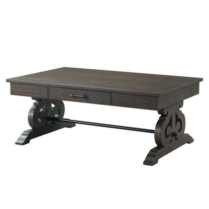 Picket House Furnishings - Stanford Coffee Table in Smokey Walnut - TST100CT veiw 2