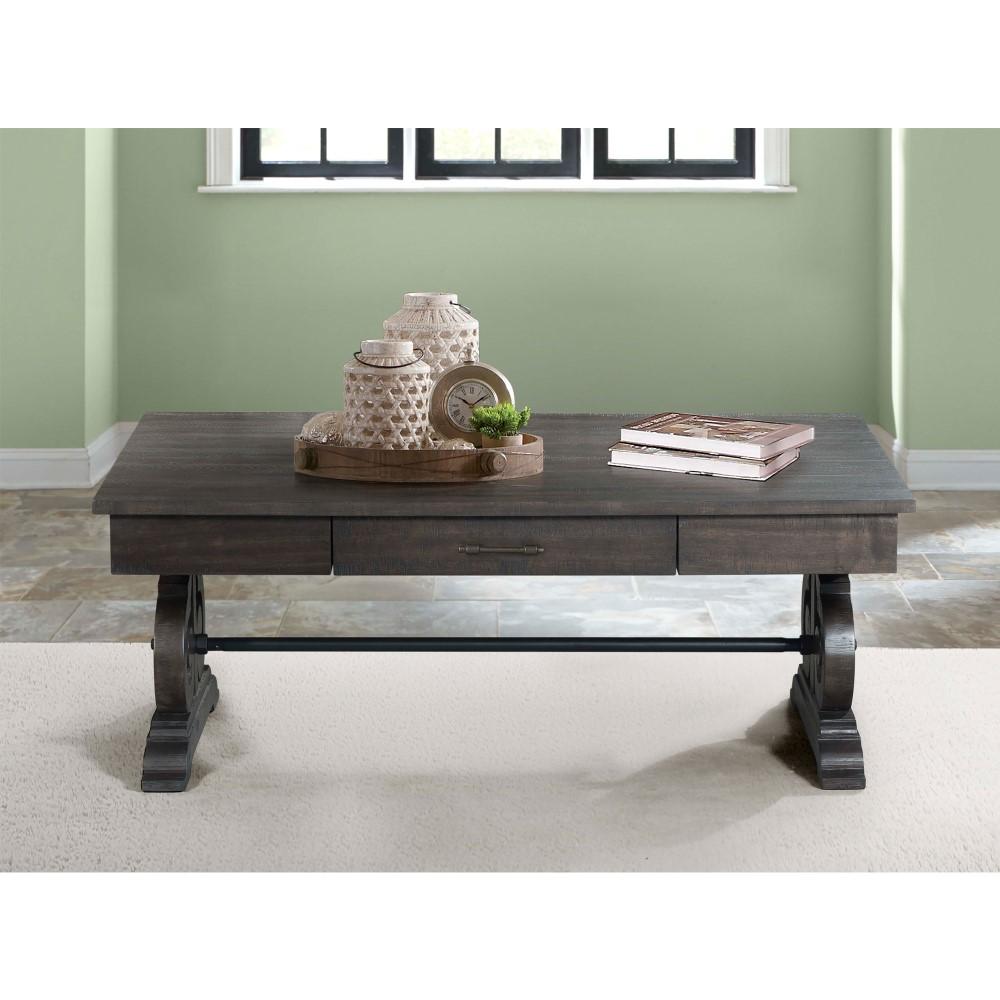 Picket House Furnishings - Stanford Coffee Table in Smokey Walnut - TST100CT veiw 3