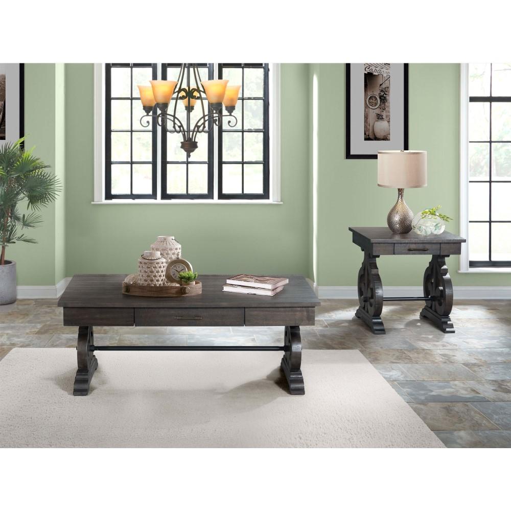Picket House Furnishings - Stanford Coffee Table in Smokey Walnut - TST100CT veiw 7