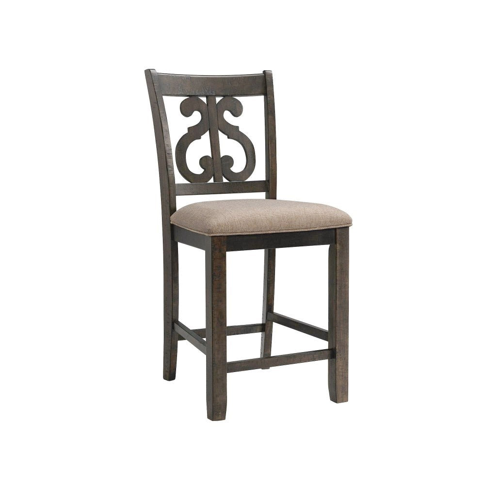 Picket House Furnishings - Stanford Counter Height 7PC Dining Set-Table & Six Swirl Back Chairs - DST195C7PC veiw 5