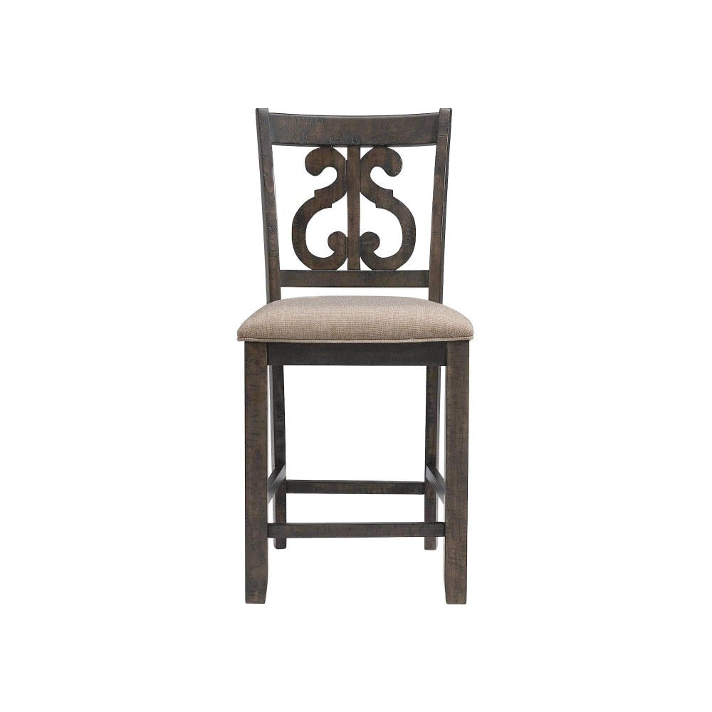Picket House Furnishings - Stanford Counter Height 7PC Dining Set-Table & Six Swirl Back Chairs - DST195C7PC veiw 6