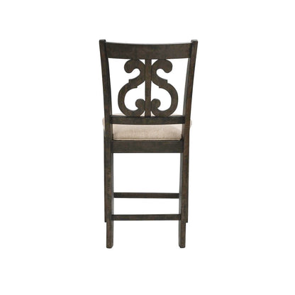 Picket House Furnishings - Stanford Counter Height 7PC Dining Set-Table & Six Swirl Back Chairs - DST195C7PC veiw 7