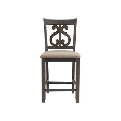 Picket House Furnishings - Stanford Counter Height 9PC Dining Set-Table & Eight Swirl Back Chairs - DST195C9PC veiw 6
