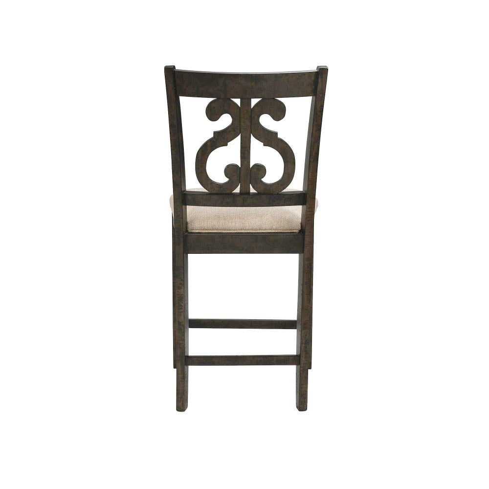 Picket House Furnishings - Stanford Counter Height 9PC Dining Set-Table & Eight Swirl Back Chairs - DST195C9PC veiw 7