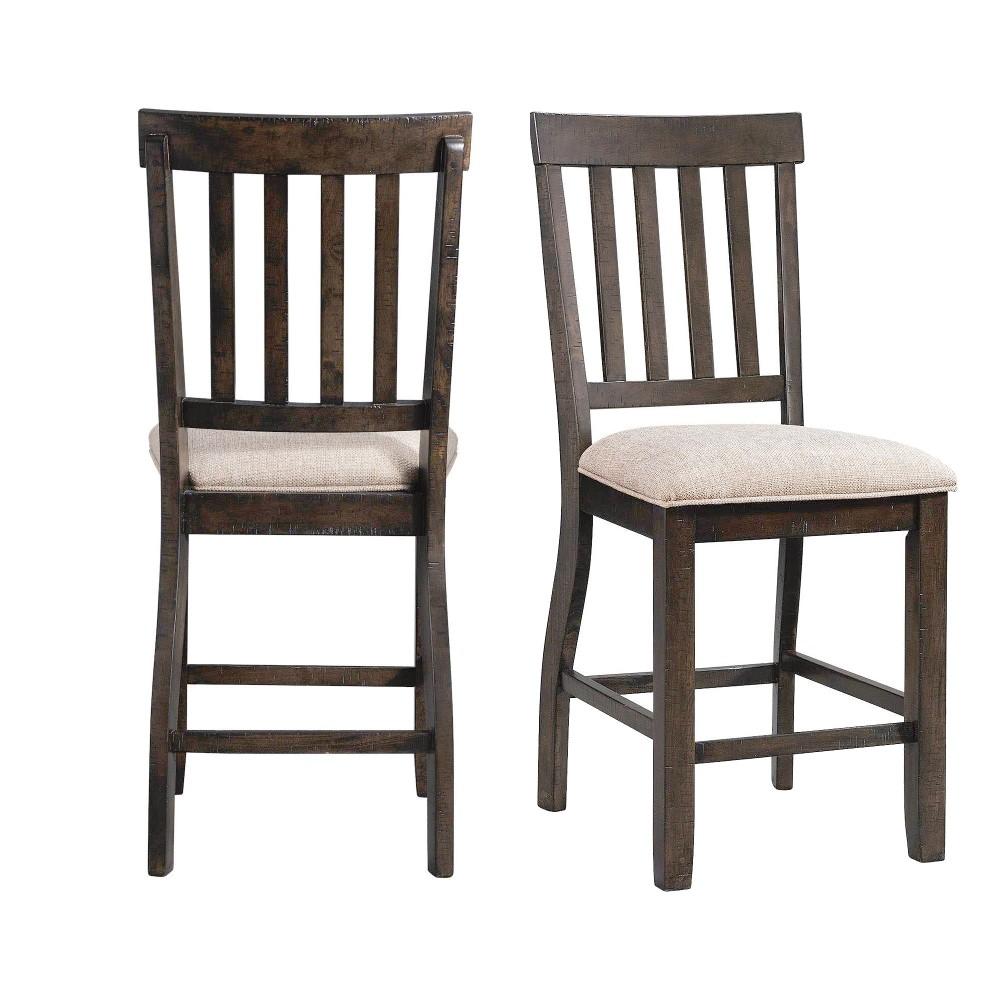Picket House Furnishings - Stanford Counter Slat Back Side Chair (Set of 2) - DST190CSC veiw 1