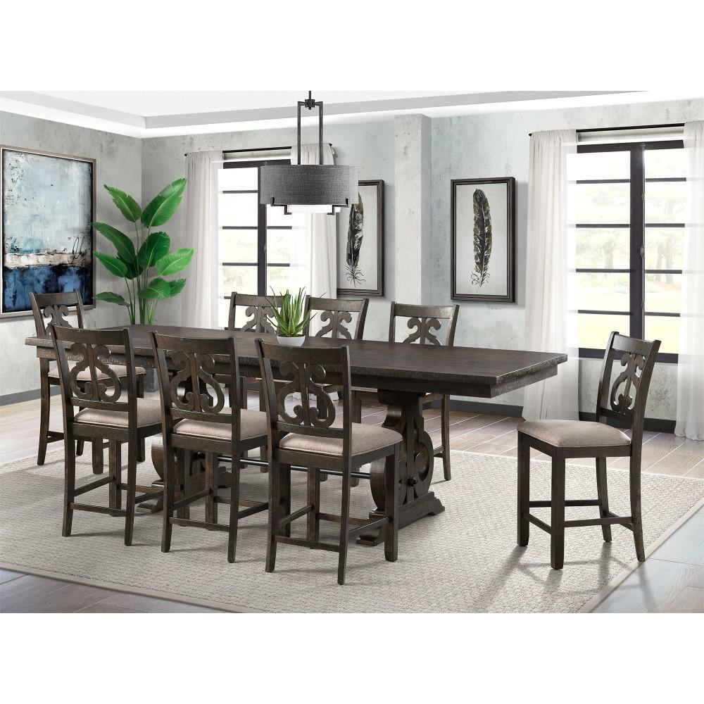 Picket House Furnishings - Stanford Counter Swirl Back Side Chair (Set of 2) - DST195CSC veiw 5