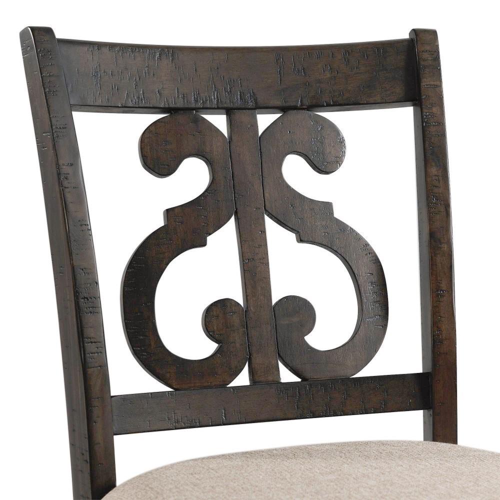 Picket House Furnishings - Stanford Counter Swirl Back Side Chair (Set of 2) - DST195CSC veiw 7