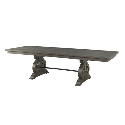 Picket House Furnishings - Stanford Dining Table, 4 Side Chairs, Pew Bench - DST100SB6PC veiw 3