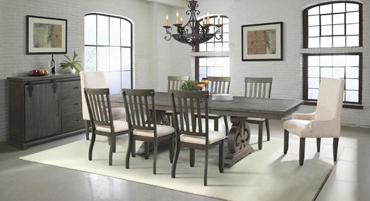 Picket House Furnishings - Stanford Dining Table, 6 Side Chairs, 2 Parson Chairs & Server - DST100SPS10PC veiw 1