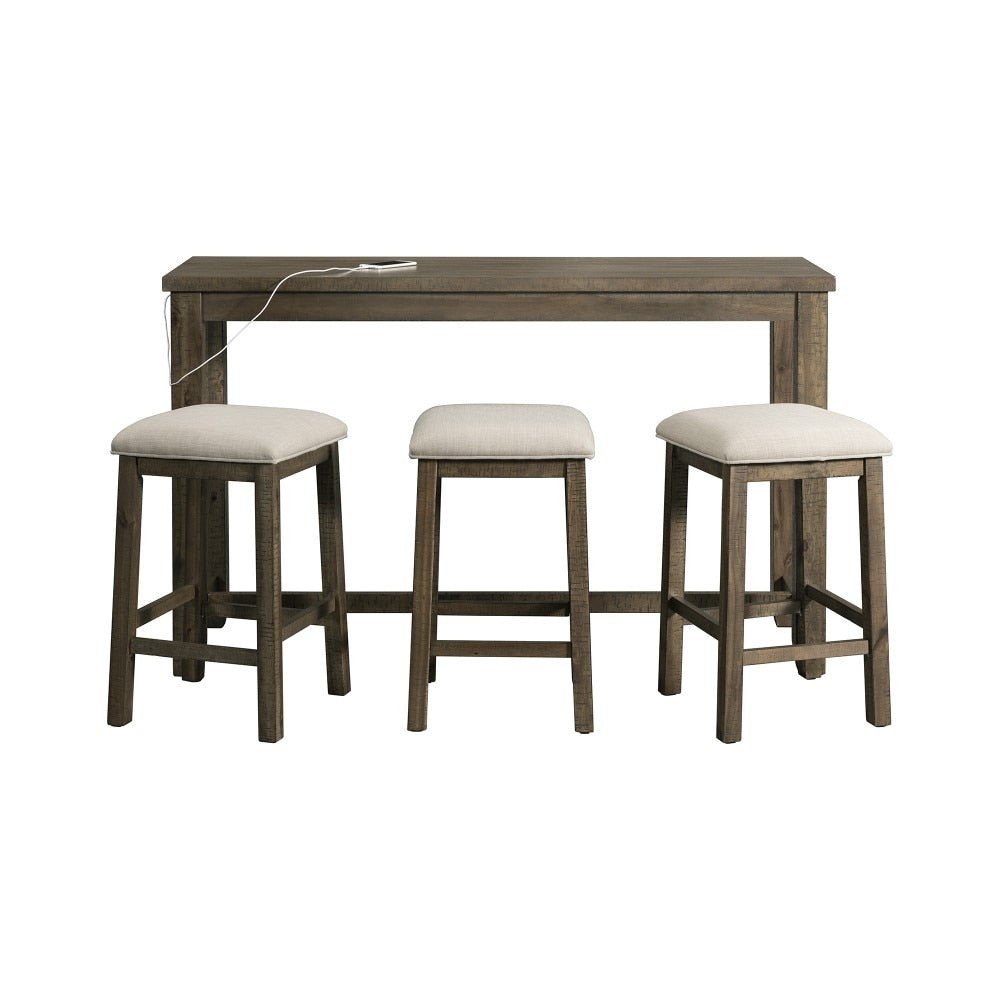 Picket House Furnishings - Stanford Multipurpose Bar Table Set in Gray - TST300BTSPE veiw 4