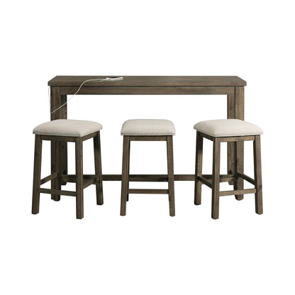 Picket House Furnishings - Stanford Multipurpose Bar Table Set in Gray - TST300BTSPE veiw 4