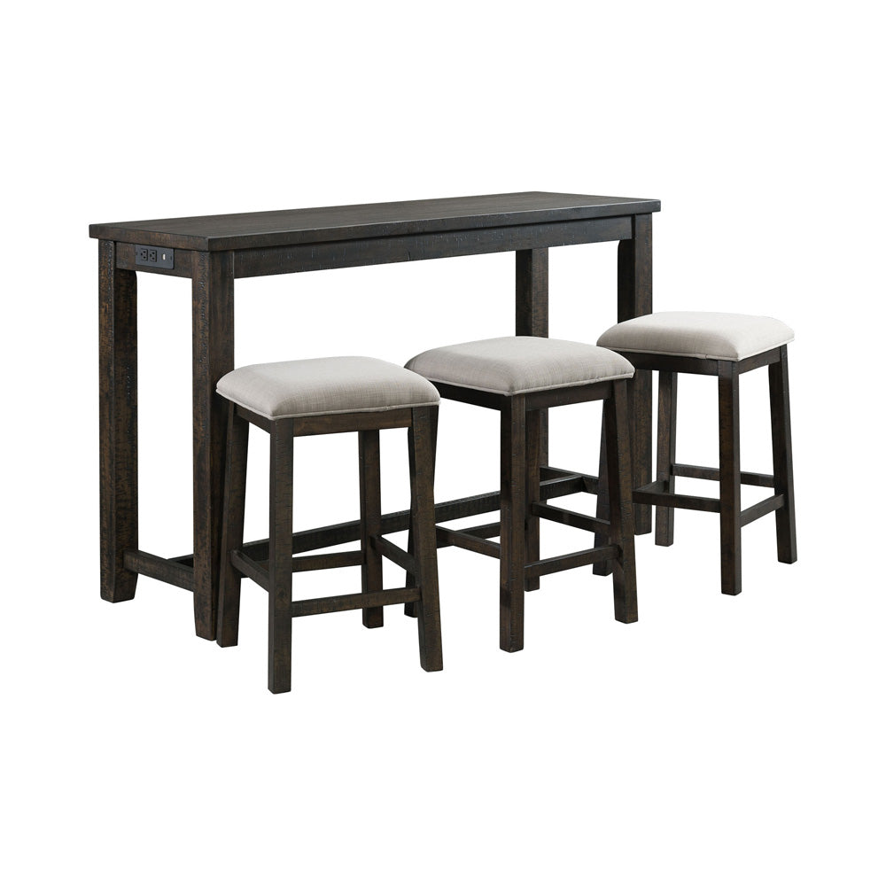 Picket House Furnishings - Stanford Occasional Bar Table Single Pack (Table + Three Stools) - TST100BTSP view 1