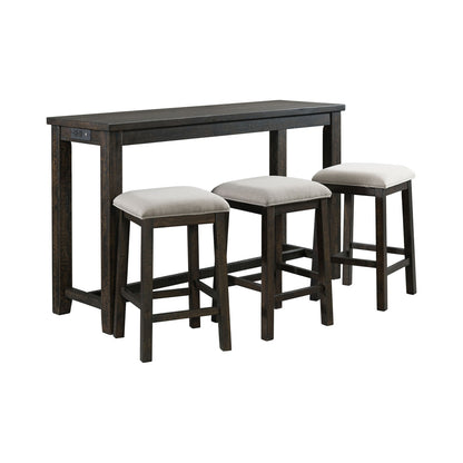 Picket House Furnishings - Stanford Occasional Bar Table Single Pack (Table + Three Stools) - TST100BTSP view 1