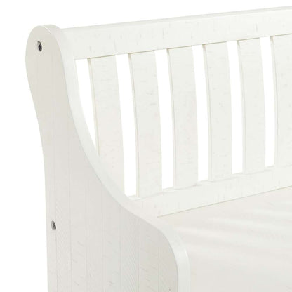 Picket House Furnishings - Stanford Pew Bench in White - DST700PW veiw 4