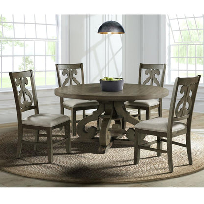 Picket House Furnishings - Stanford Round 5PC Dining Set-Table & Four Chairs - DST3805PC veiw 1