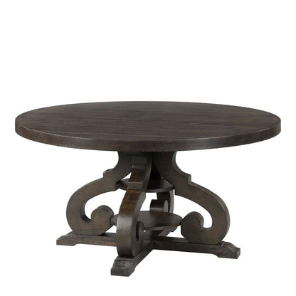 Picket House Furnishings - Stanford Round 7Pc Dining Set Round Table And 6 Chairs in Smokey Walnut - DST1807PC veiw 4