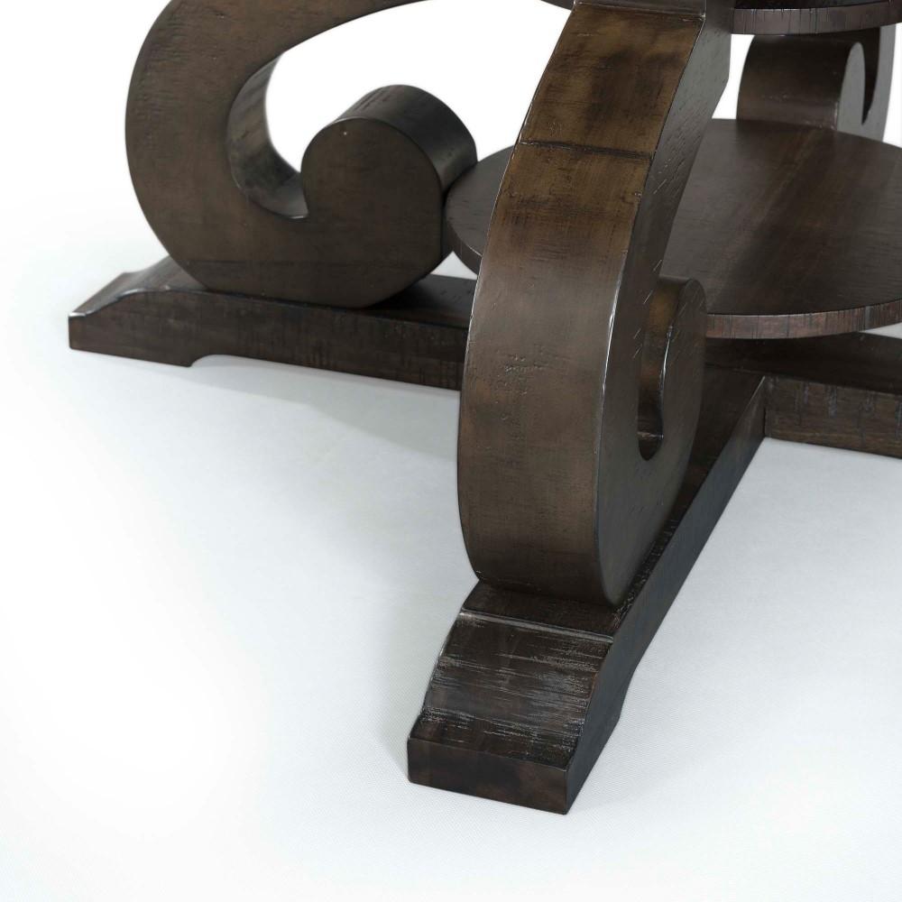 Picket House Furnishings - Stanford Round 7Pc Dining Set Round Table And 6 Chairs in Smokey Walnut - DST1807PC veiw 8