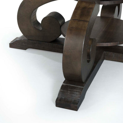 Picket House Furnishings - Stanford Round 7Pc Dining Set Round Table And 6 Chairs in Smokey Walnut - DST1807PC veiw 8