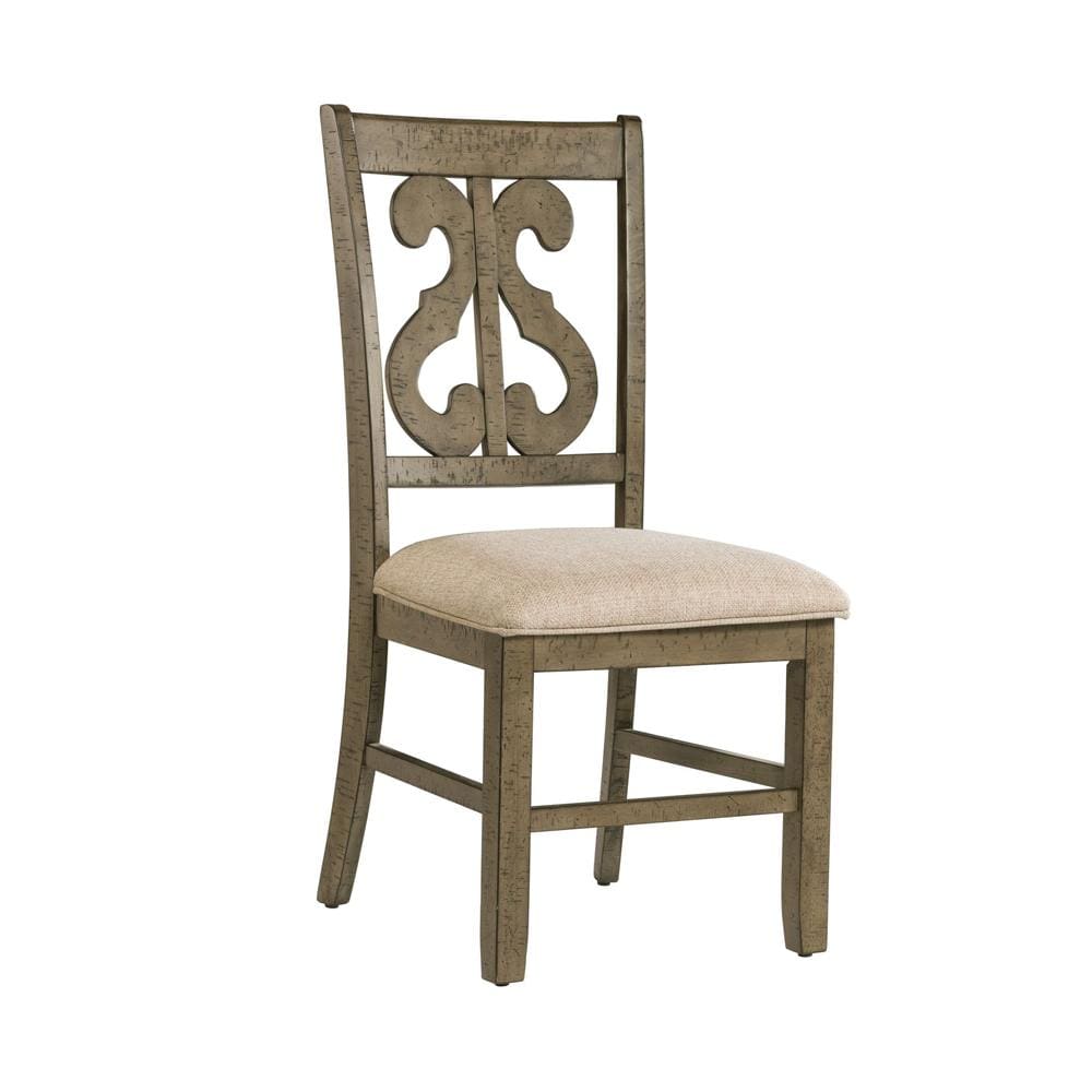Picket House Furnishings - Stanford Round 7PC Dining Set-Table & Six Chairs - DST3807PC veiw 2