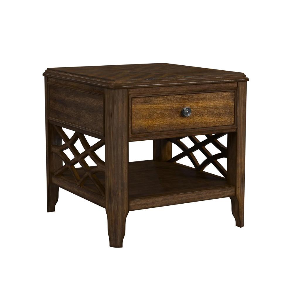 Picket House Furnishings - Stark 3PC Occasional Table Set in Cherry-Coffee Table & Two End Table - T-5210-5-ET-3PC veiw 3