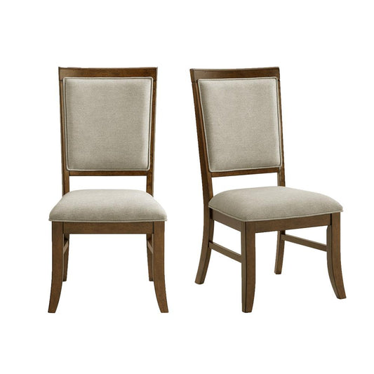 Picket House Furnishings - Stark Dining Side Chair with Grey Fabric in Cherry (2 Per Carton) - D-5210-5-SC veiw 1
