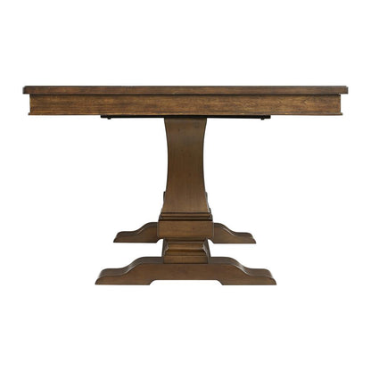 Picket House Furnishings - Stark Dining Table with with 18in Leaf in Cherry - D-5210-5-DT veiw 2