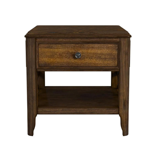 Picket House Furnishings - Stark End Table in Cherry - T-5210-5-ET veiw 2