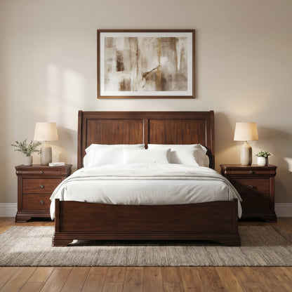 Picket House Furnishings - Stark King 3PC Bedroom Set in Cherry - B-5210-5-KB-NS2 view 3