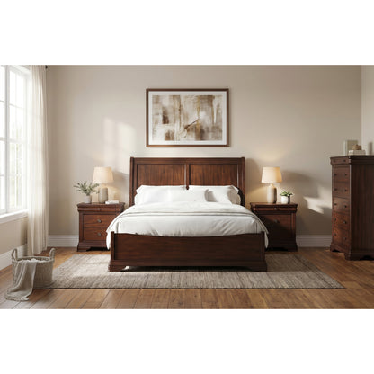 Picket House Furnishings - Stark King 4PC Bedroom Set in Cherry - B-5210-5-KB-NSCH view 3