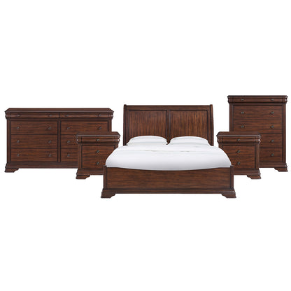 Picket House Furnishings - Stark King 5PC Bedroom Set in Cherry - B-5210-5-KB-NSDRC view 1