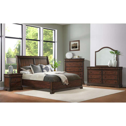 Picket House Furnishings - Stark King 5PC Bedroom Set in Cherry - B-5210-5-KB-5PC veiw 2