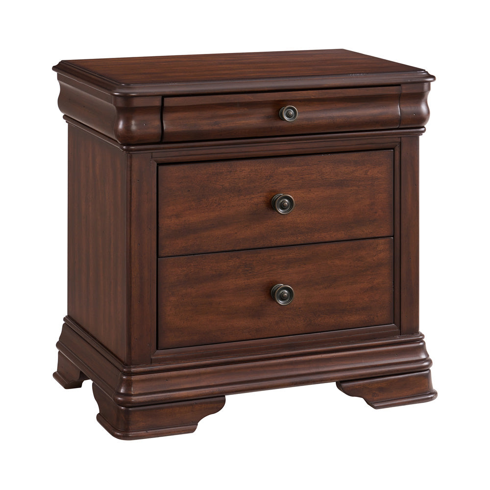 Picket House Furnishings - Stark Queen 4PC Bedroom Set in Cherry - B-5210-5-QB-NSDR view 2