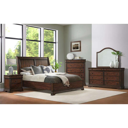 Picket House Furnishings - Stark Queen 5PC Bedroom Set in Cherry - B-5210-5-QB-5PC veiw 1