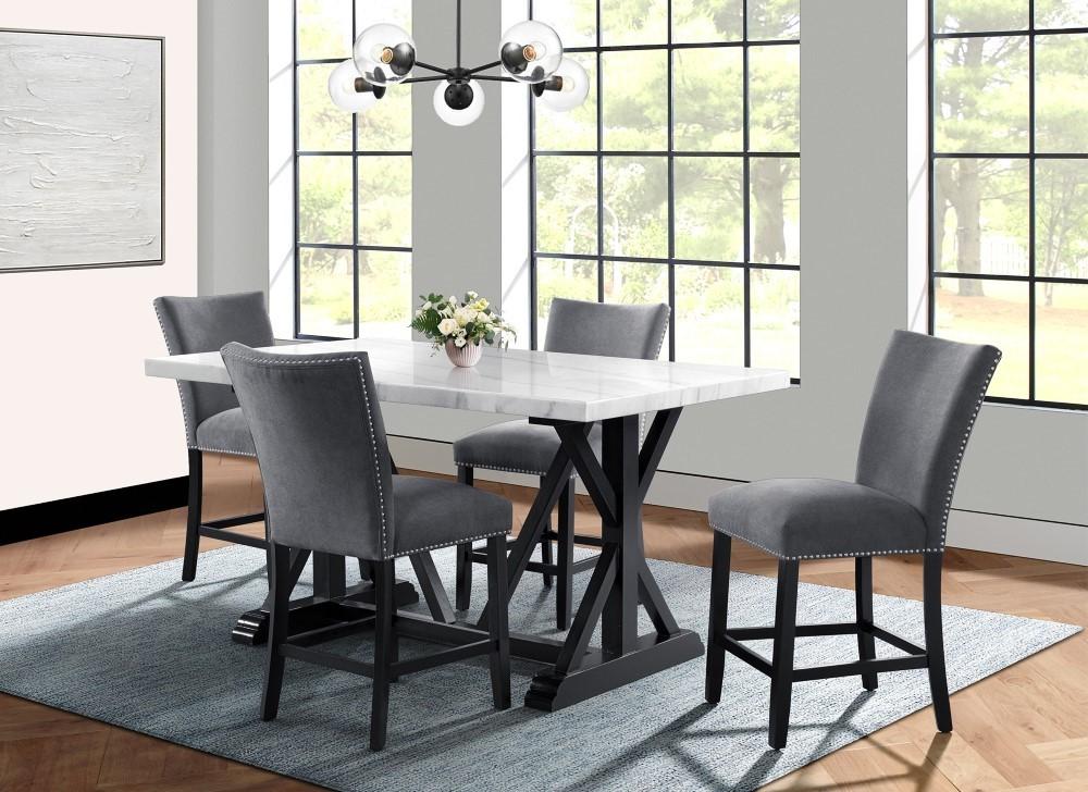 Picket House Furnishings - Stratton 5PC Counter Height Dining Set-Table and Four Chairs - CTC100TDC5PC veiw 1