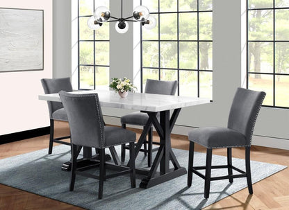 Picket House Furnishings - Stratton 5PC Counter Height Dining Set-Table and Four Chairs - CTC100TDC5PC veiw 1