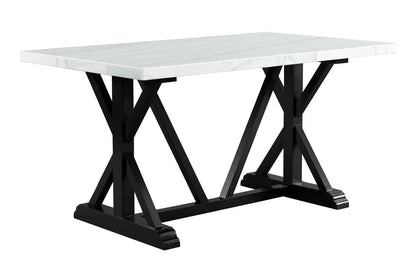 Picket House Furnishings - Stratton 70in Marble Counter Height Dining Table - CTC100CTTB veiw 1