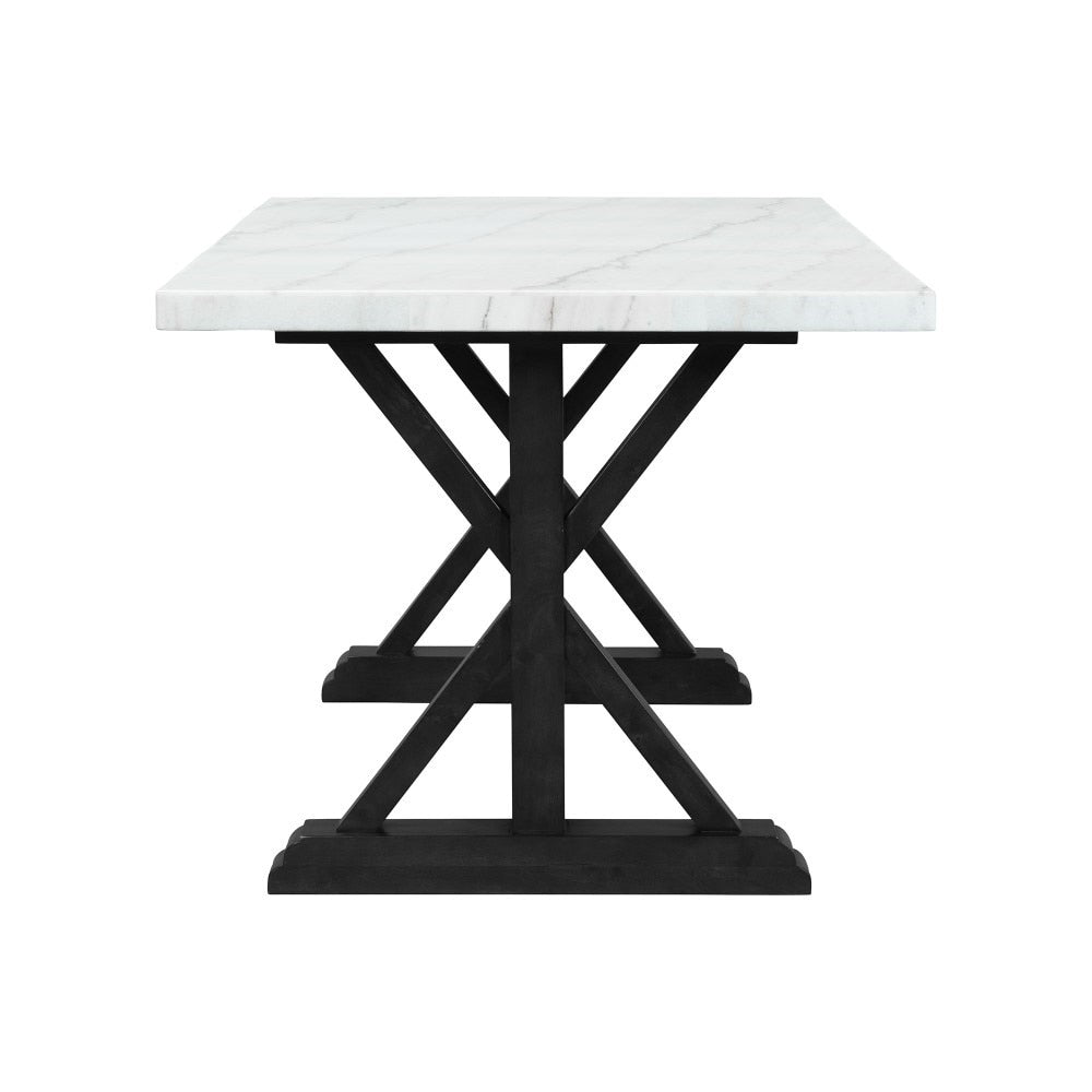 Picket House Furnishings - Stratton 70in Marble Counter Height Dining Table - CTC100CTTB veiw 3