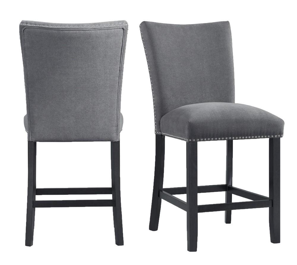 Picket House Furnishings - Stratton Counter Height Side Chair Set in Charcoal - CTC130CSC veiw 1