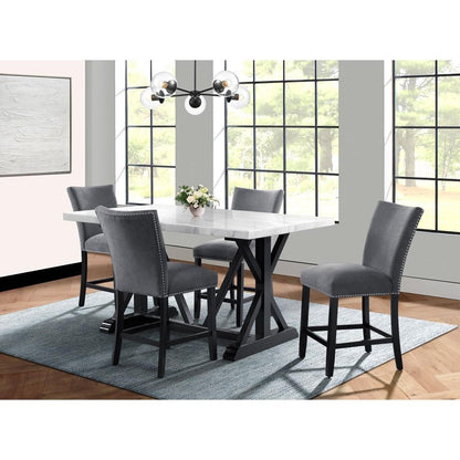 Picket House Furnishings - Stratton Counter Height Side Chair Set in Charcoal - CTC130CSC veiw 6