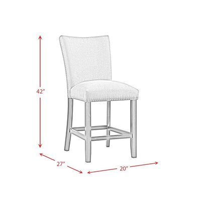 Picket House Furnishings - Stratton Counter Height Side Chair Set in Charcoal - CTC130CSC veiw 12